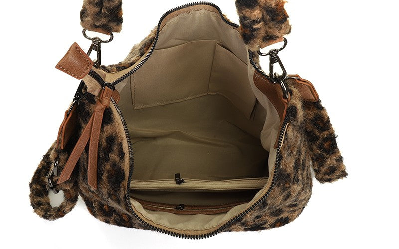 Camel panter schoudertas Palma