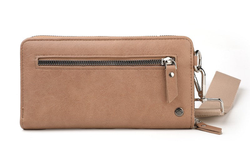 Khaki portemonnee / telefoontasje Mykonos