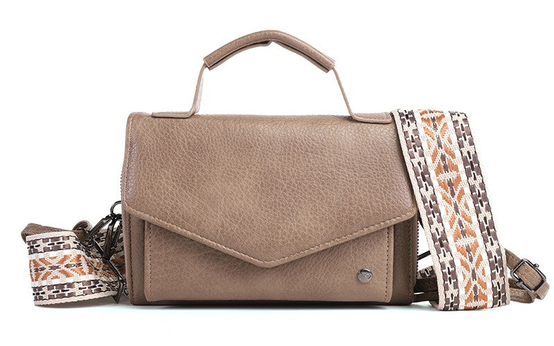 Taupe Tilburg portemonnee / telefoontasje