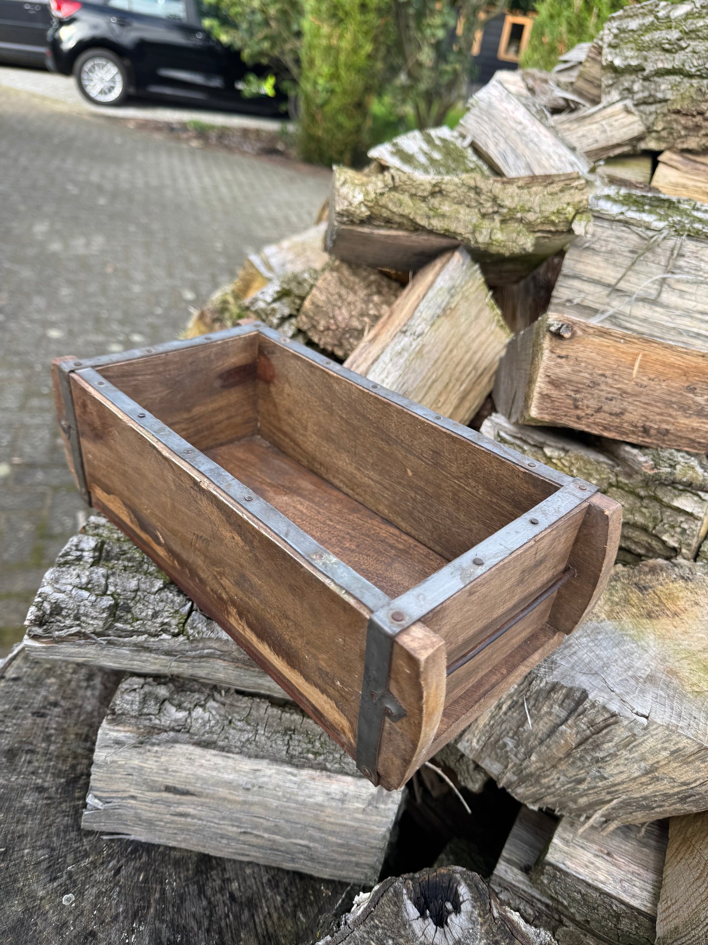 Houten steen mal stoer sober