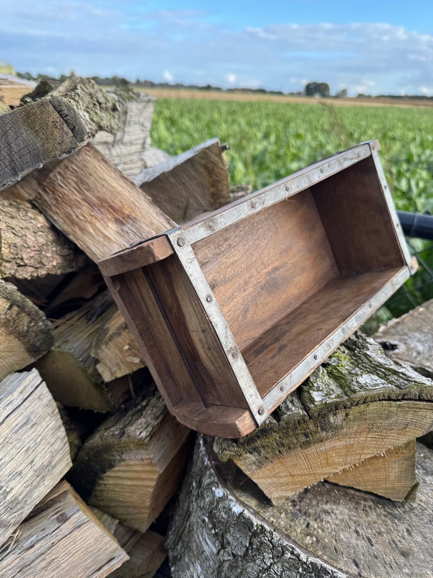 Houten steen mal stoer sober