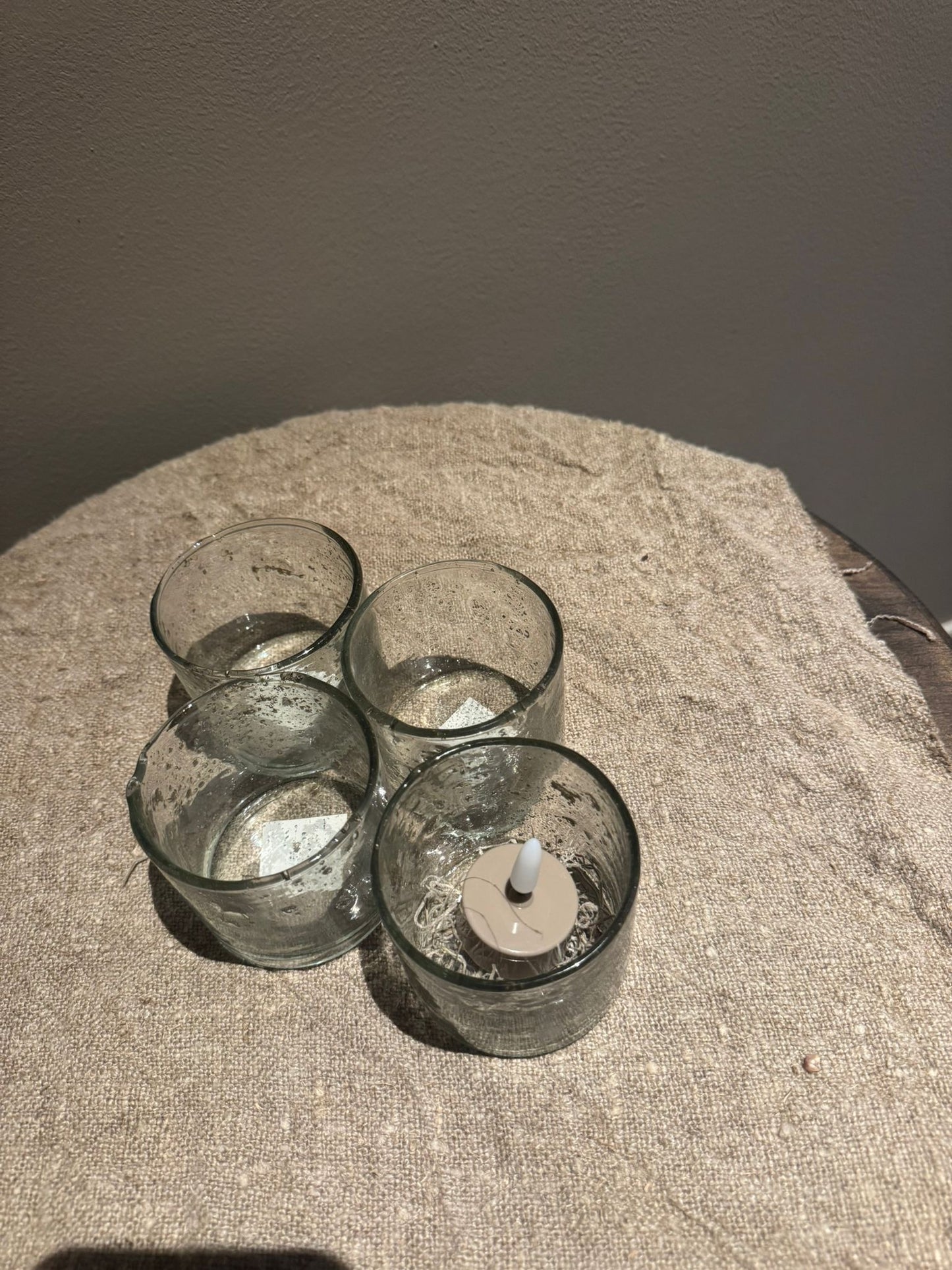 Bubble glas naturel klein