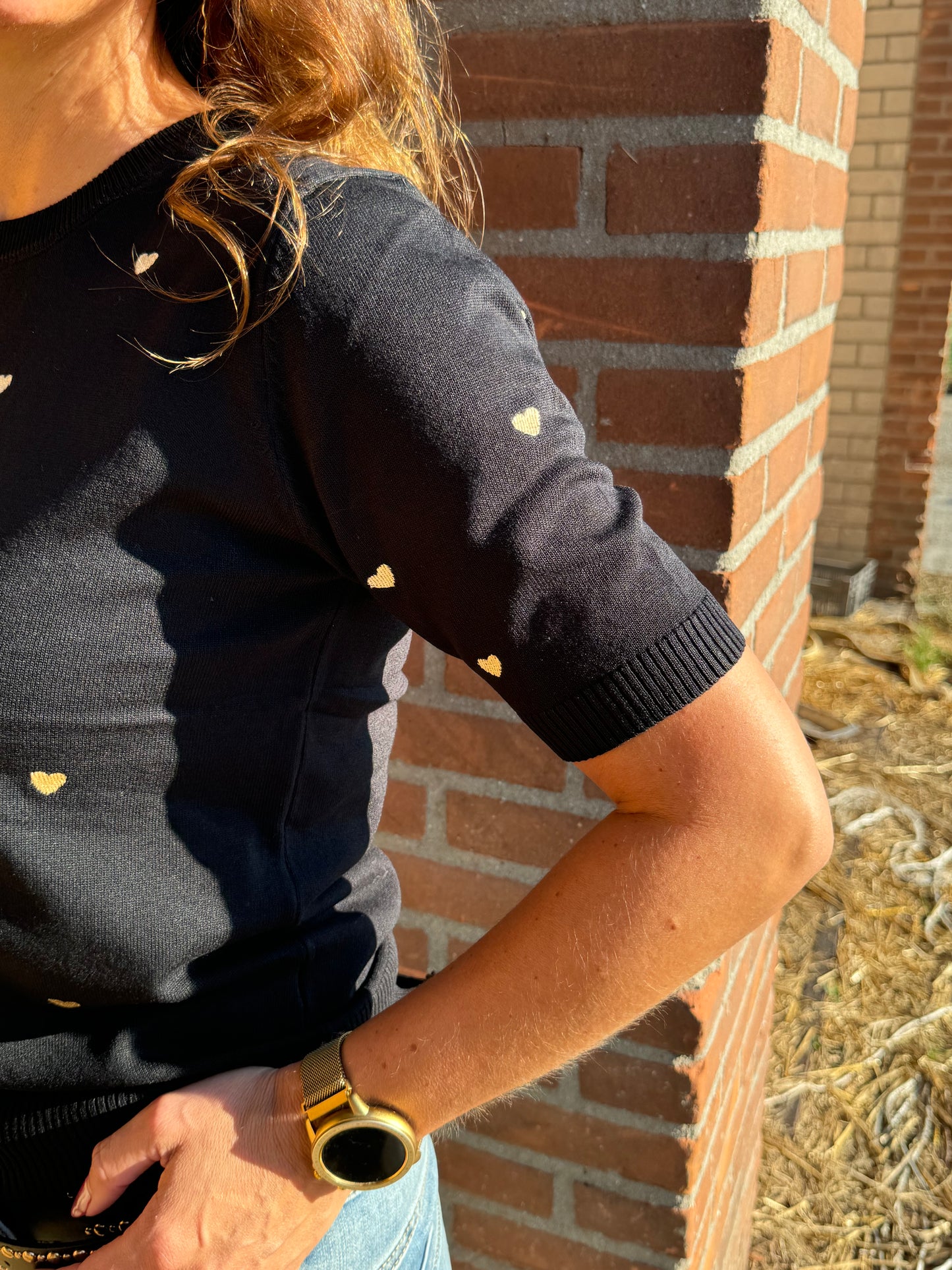 Love top Zwart Goud