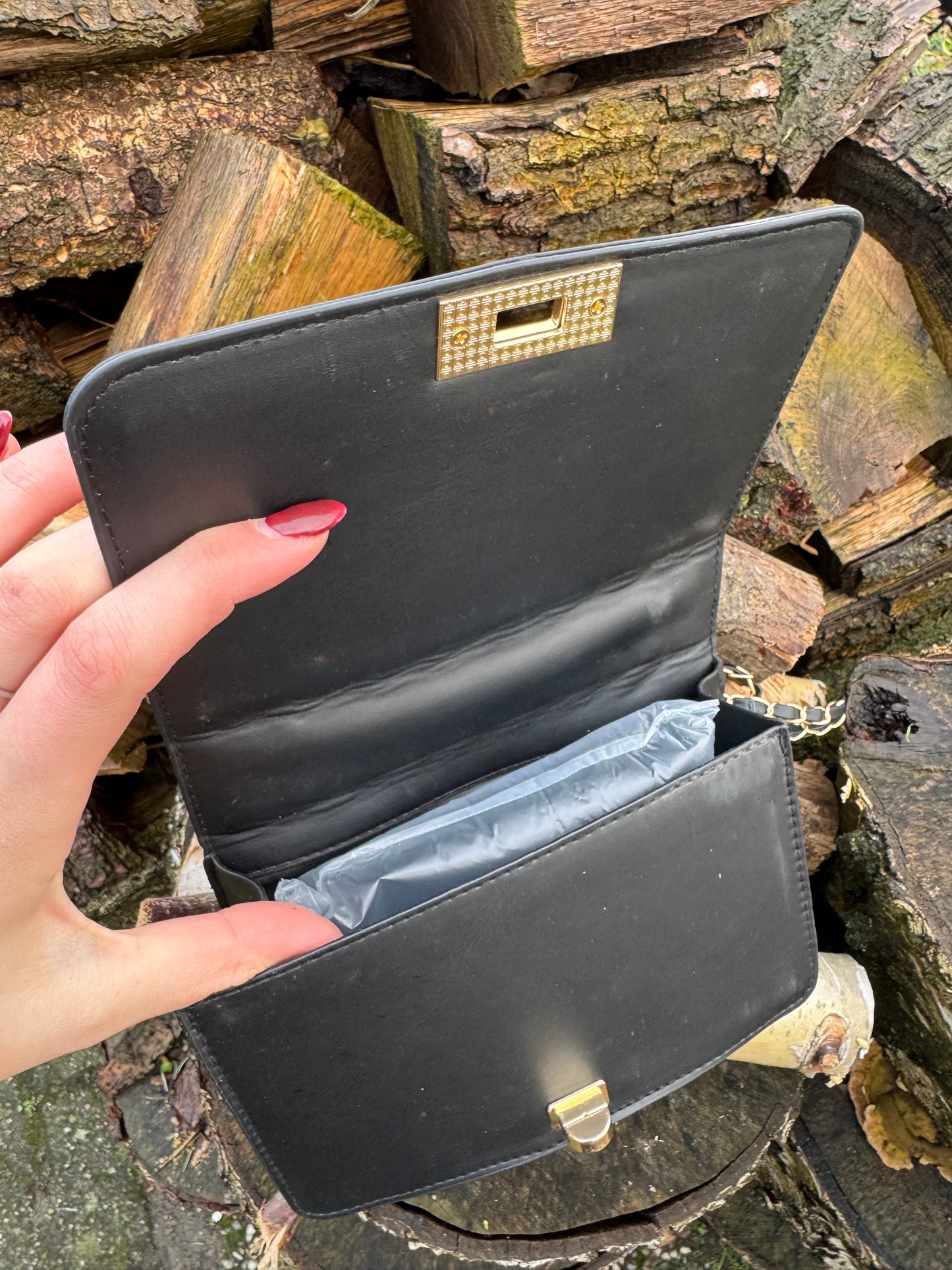 Tas Zwart detailed