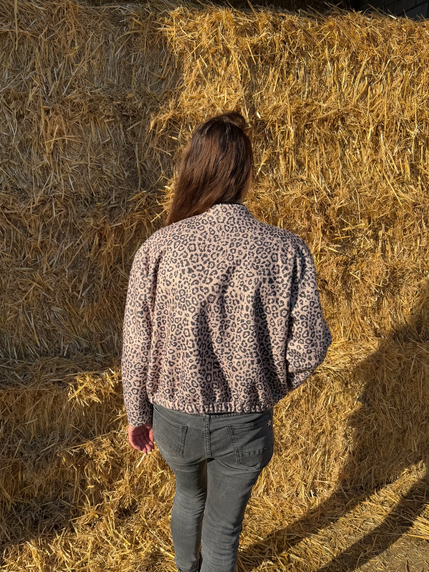 Bomber met print