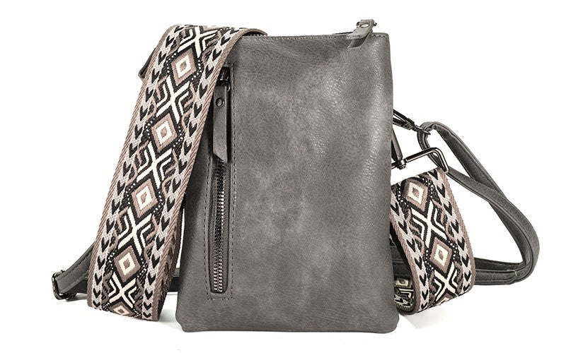 Dark grey telefoon- en schoudertasje Tyler