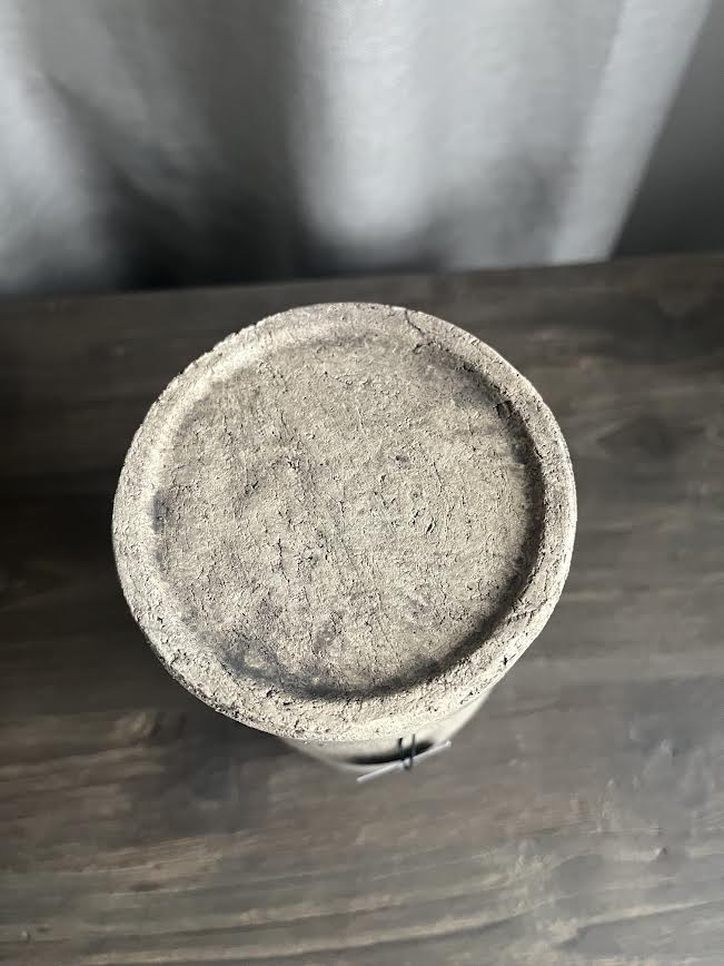 Betonnen kandelaar taupe M / L