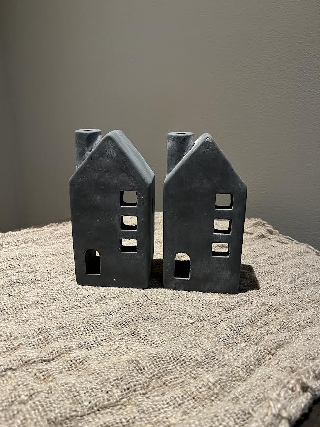 Stenen Waxine Huisje Grijs