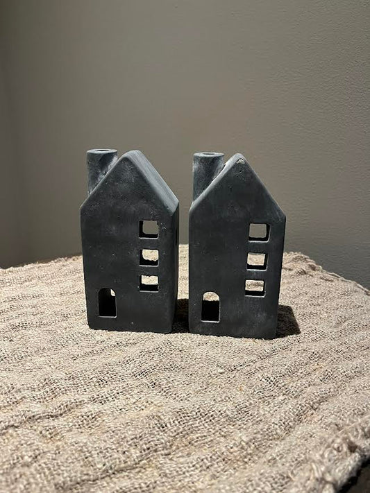 Stenen Waxine Huisje Grijs