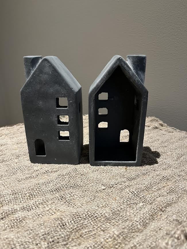 Stenen Waxine Huisje Grijs