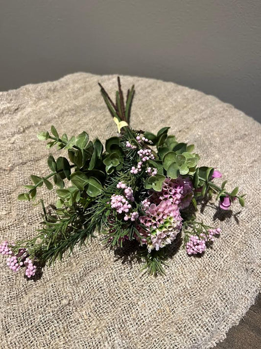 Kunstboeket Dahlia pompon rose