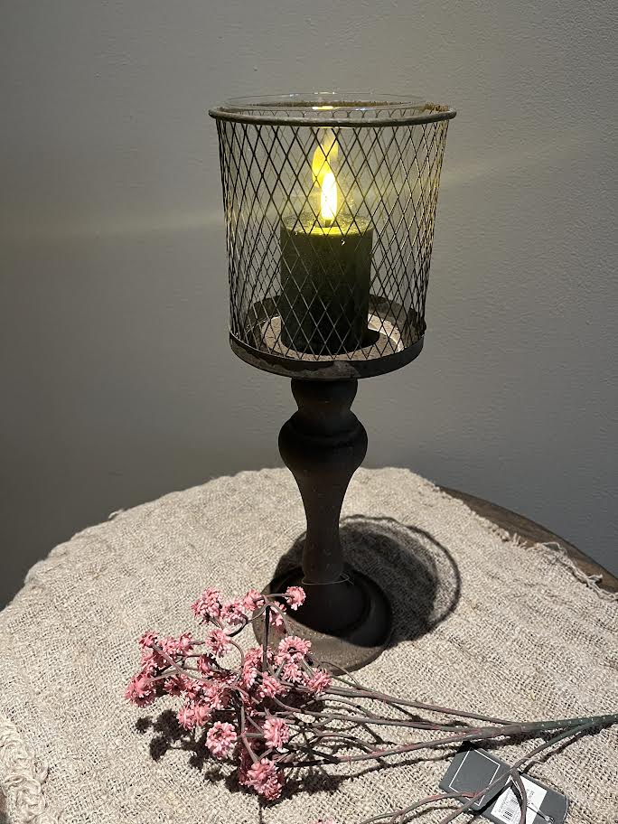 Countryfield kandelaar bruin op voet