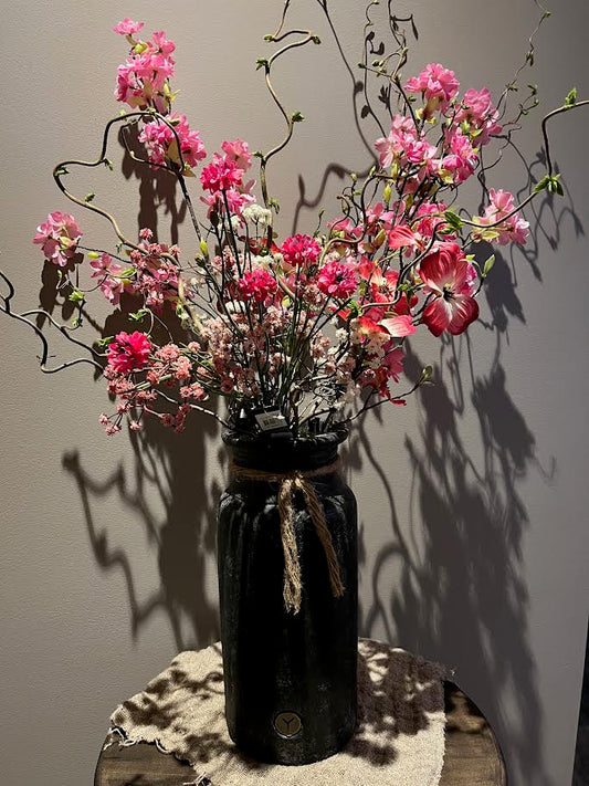 Brynxz vaas met kunst boeket