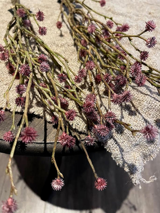 Countryfield bosje decoratieve takken van de  Els met rode-roze bolletjes