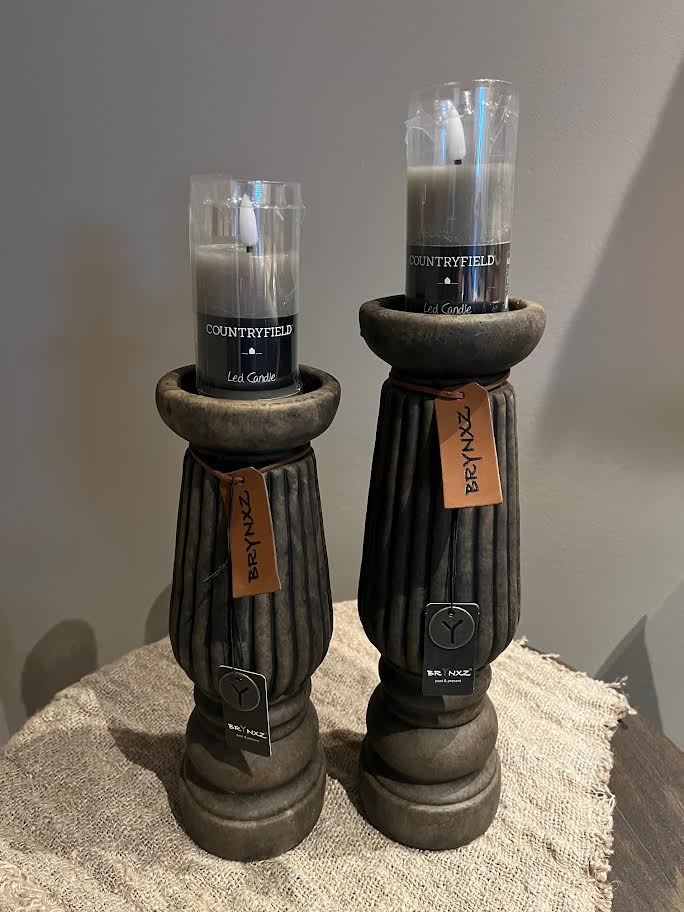 Brynxz Candleholder  Luxury Relief  Majestic Brown M