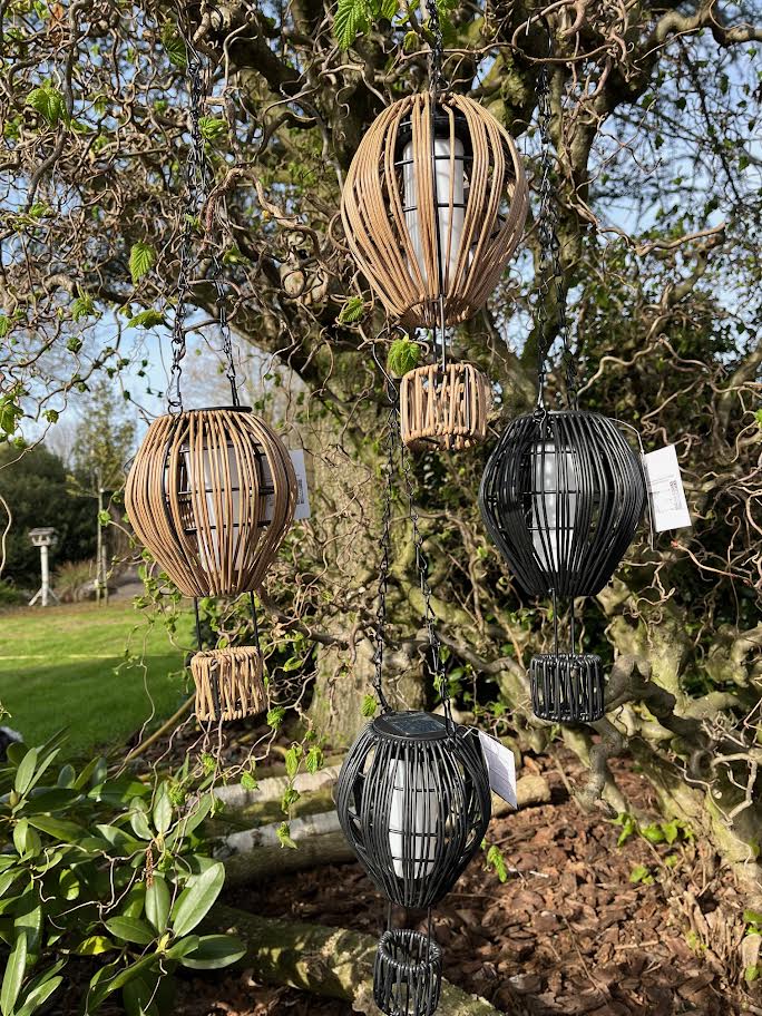 Solar lamp Luchtballon in zwart en bruin