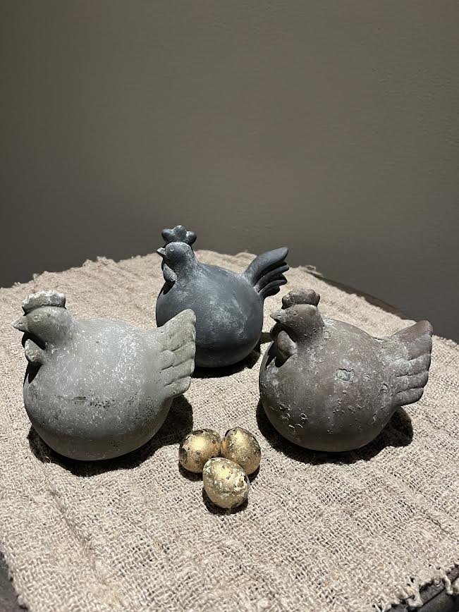 Kippen grijs/beige/bruin