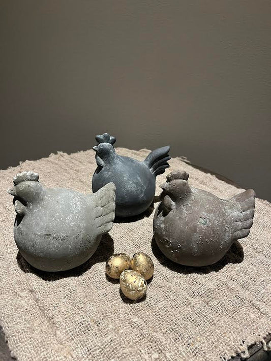 Kippen grijs/beige/bruin