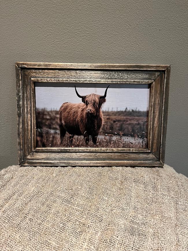 Houtenschilderij Bizon