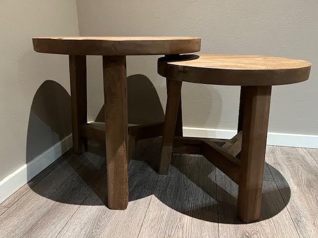 Houten Tafel setje stoer sober