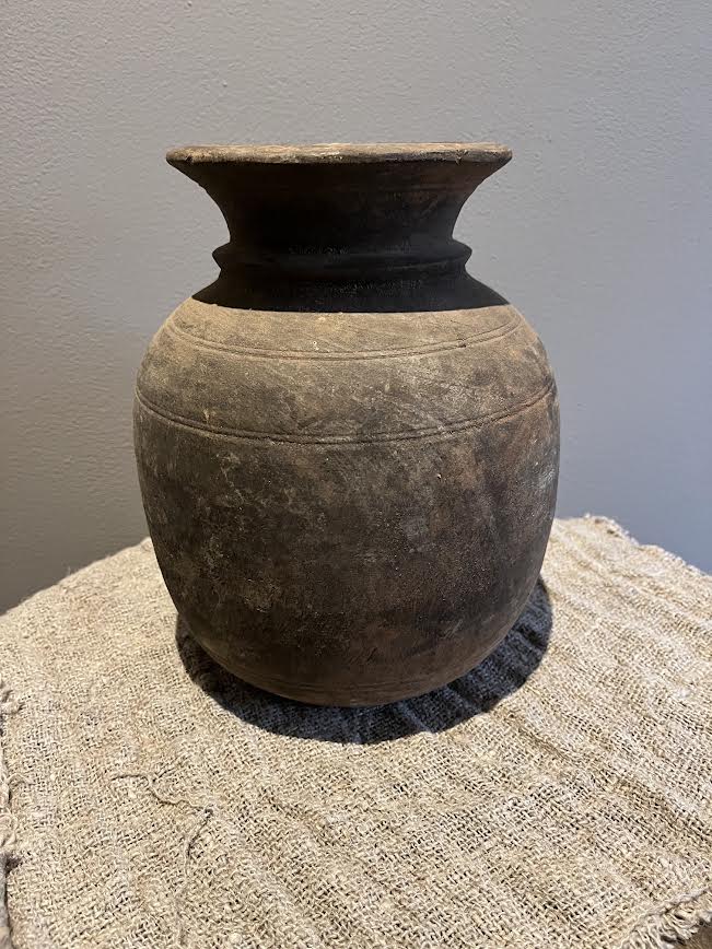 Nepalese houten pot S