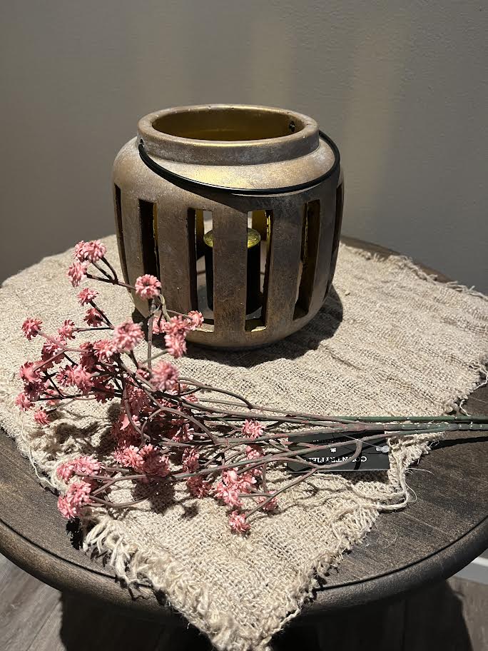 Golden light holder groot