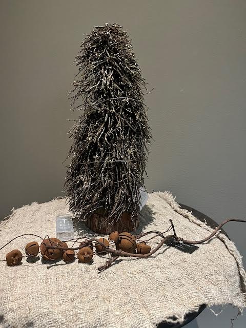 Takken kerstboom met lampjes