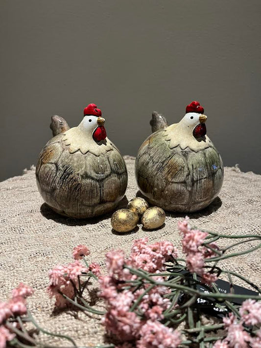 Bolle kip geglazuurd bruin