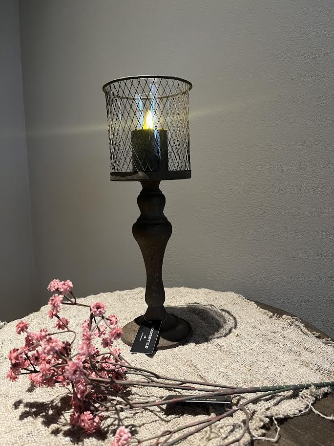 Countryfield kandelaar bruin op voet