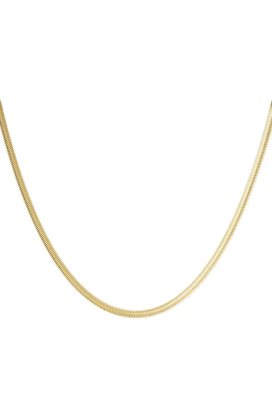 Plated ketting goud 4.0MM