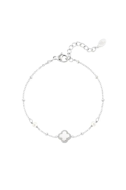 Lucky one armband zilver