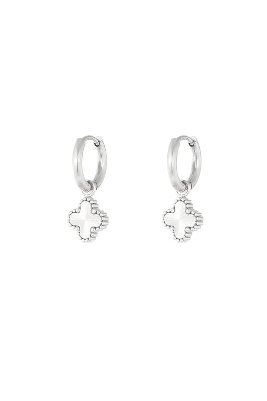 Little Clover oorbellen zilver