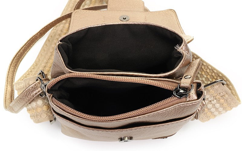 Brons crossbody en telefoontasje Nancy / Metz