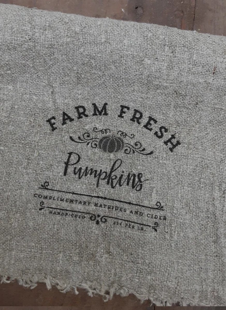 Shabby doek Farm Fresh Pumpkins