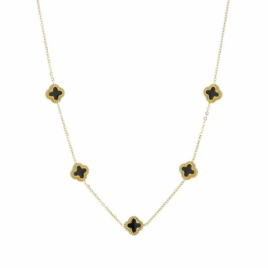 Ketting Klaver Black/Gold