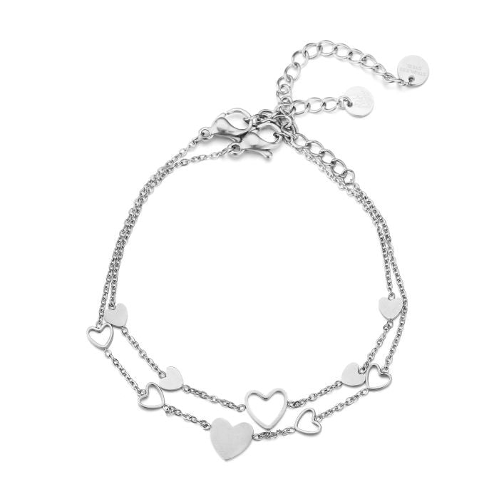 Vriendschap armbandjes 2 in 1 zilver