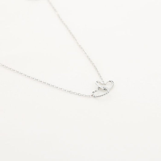 Hartjes ketting zilver