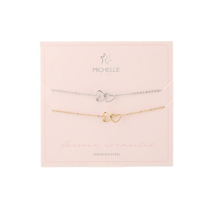 Vriendschap armbandjes goud zilver forever love