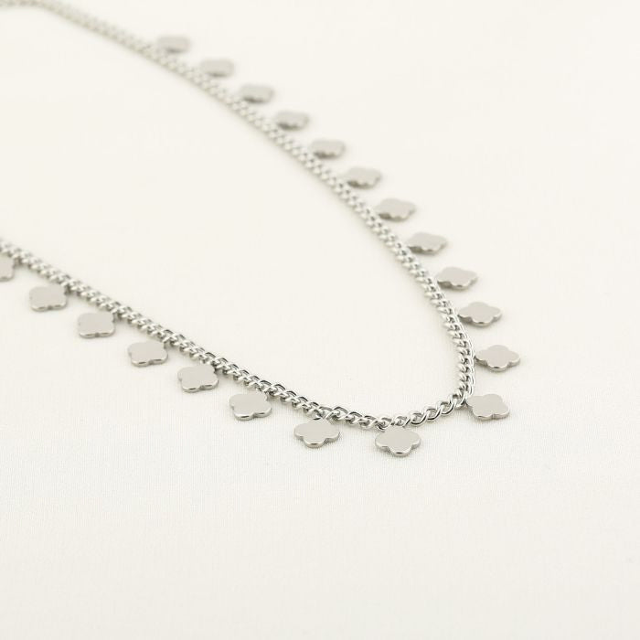Klaversketting zilver