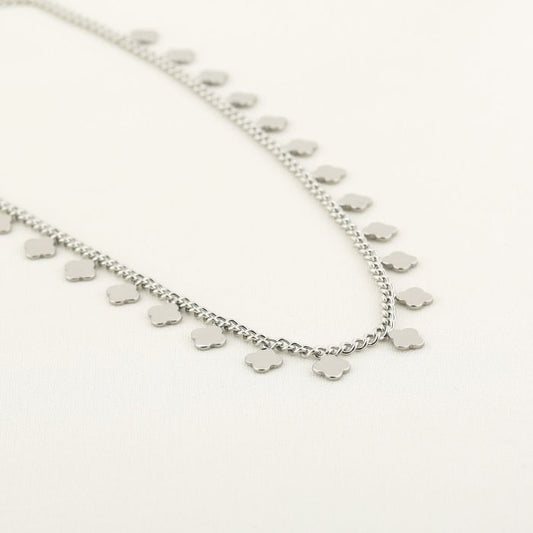 Klaversketting zilver