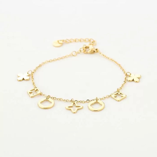 Lucky armband goud