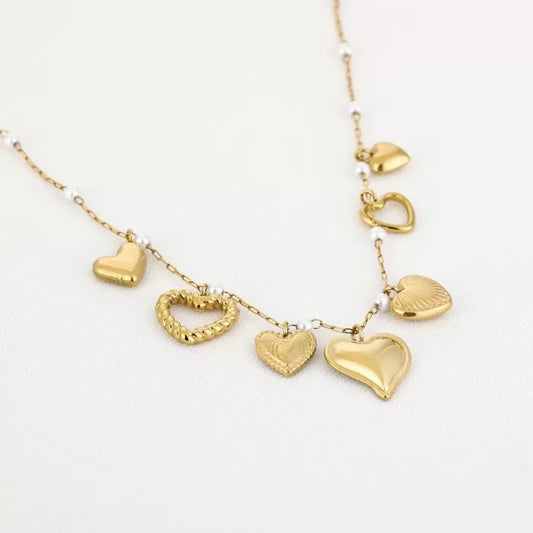 Hartjes bedel ketting