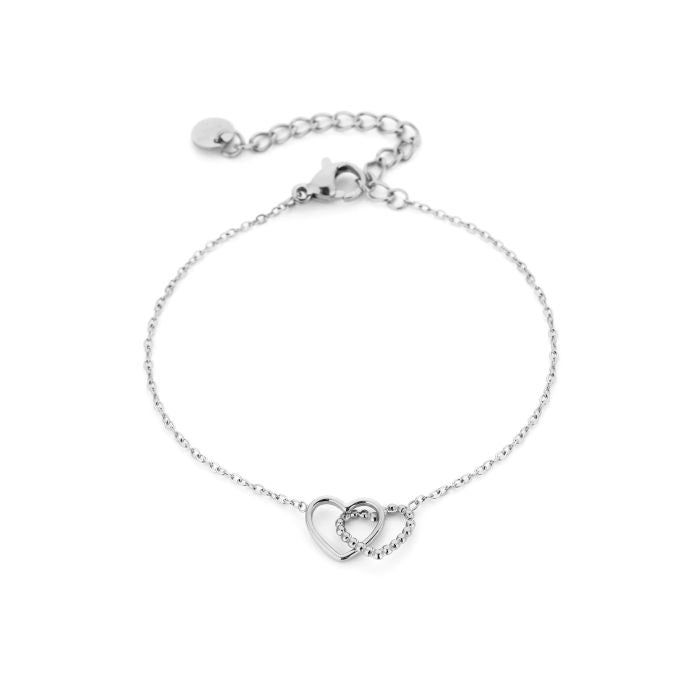 Heartbeat armbandje zilver