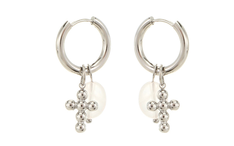 Silver oorbellen Victory