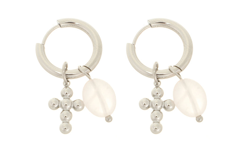 Silver oorbellen Victory