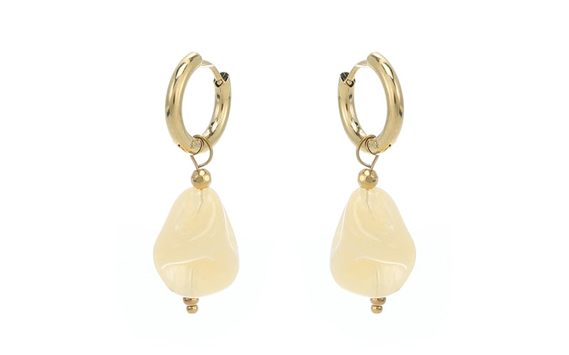 Beige oorbellen Tori