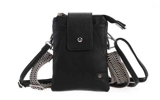 Black crossbody en telefoontasje Horton