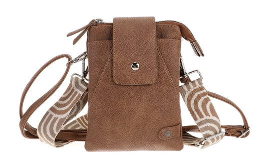 Camel crossbody en telefoontasje Horton