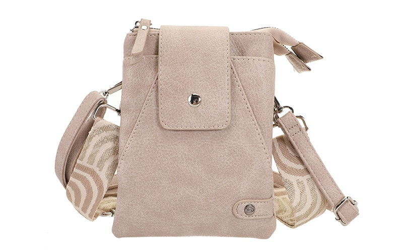 Taupe crossbody en telefoontasje Horton