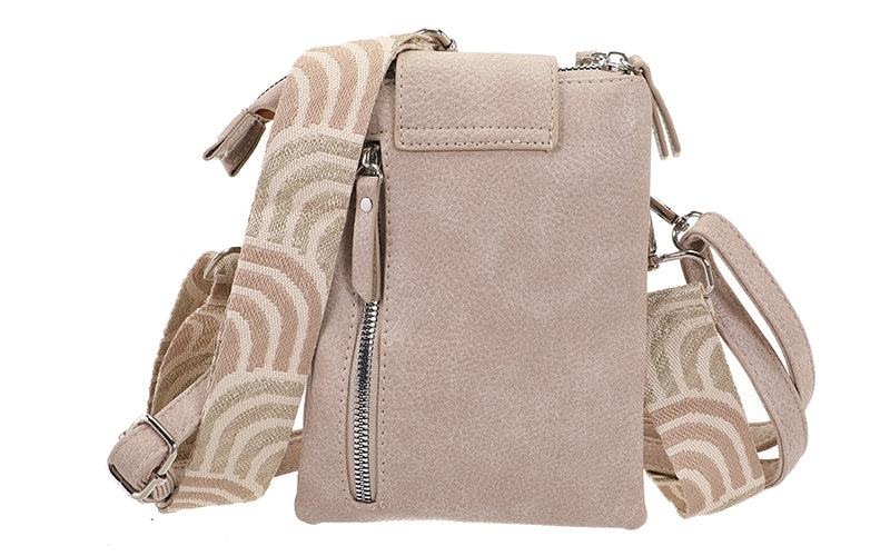 Taupe crossbody en telefoontasje Horton